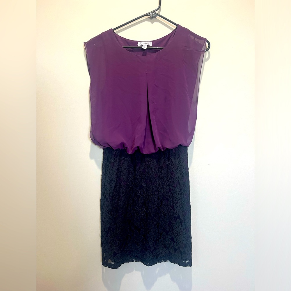 Speckless Purple Sleevless Dress Size M